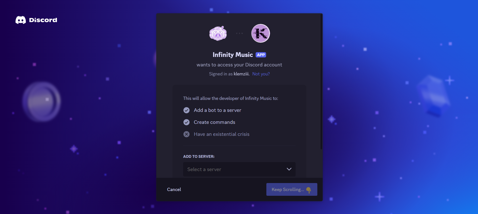 invite discord bot